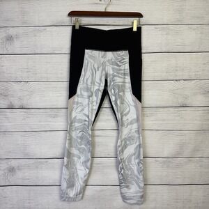 Athleta Marble Salutation Leggings Full Length‎ Size Small Petite Pockets Yoga